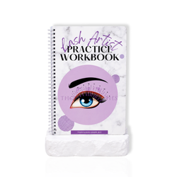 lash extension practice workbook