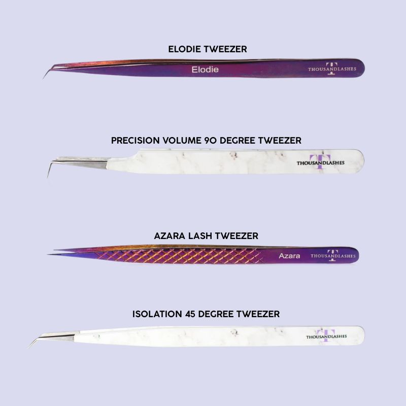lash tweezer set for extensions