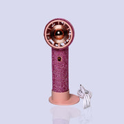 PORTABLE HANDHELD COOLING FAN WITH DIAMONDS