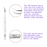 professional lash isolation tweezers