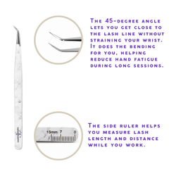 professional lash isolation tweezers