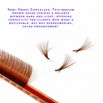 semi sweet brown color lashes