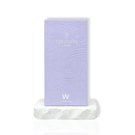 thousandlashes W Lashes tray box displayed on a white stone surface
