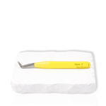 yellow 90 degree lash extension tweezers