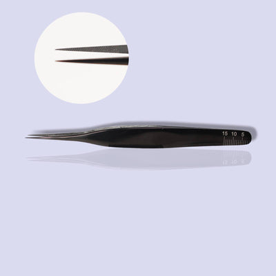 NOIR FIBER TIP COLLECTION STRAIGHT ISOLATION TWEEZER