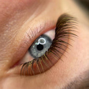Brown color lashes