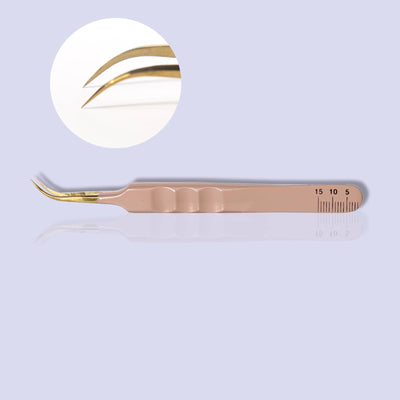 Nude Curved Tweezer