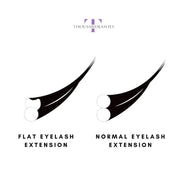 Flat lashes vs regular