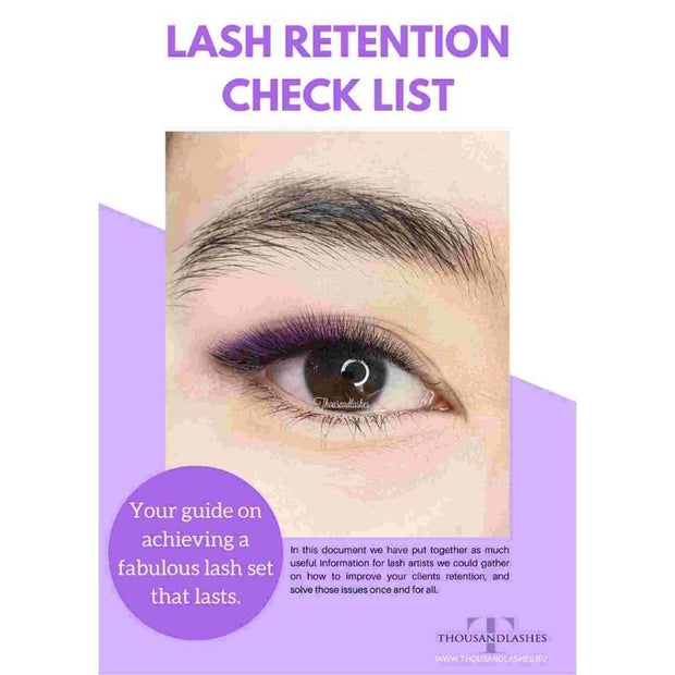Lash Retention Checklist