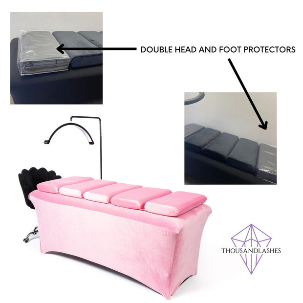 QD Memory Foam Lash Bed Topper with Removable Cover, Massage Table Mattress  Topper with Elastic Bands, Non-Slip Lash Bed Cushion Only (Bed Not  Included) 