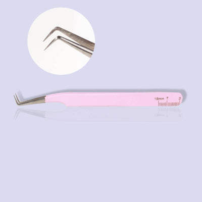 90 degree angle lash tweezer