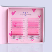 VALENTINE COLOR LASHES MIXED LENGTH (10-16MM)